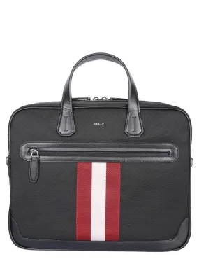 Bally Logo Detailed Zip-Up Briefcase