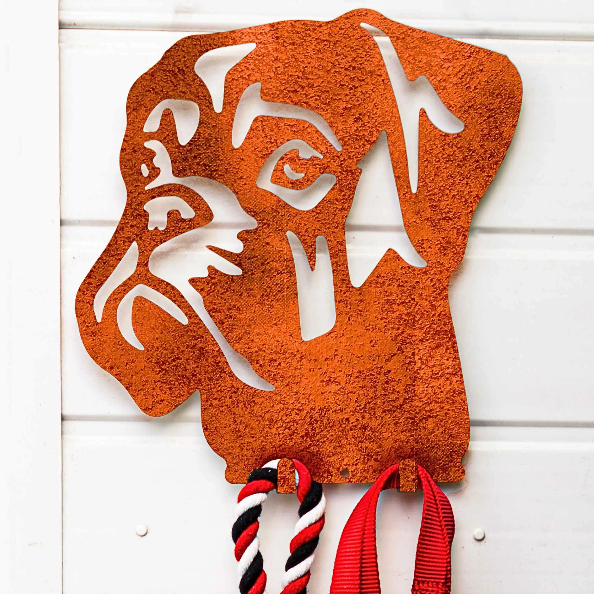 Boxer Dog Lead Hook Holder Bullmastiff Leash Hanger Dog Lover Owner Wall Ornament