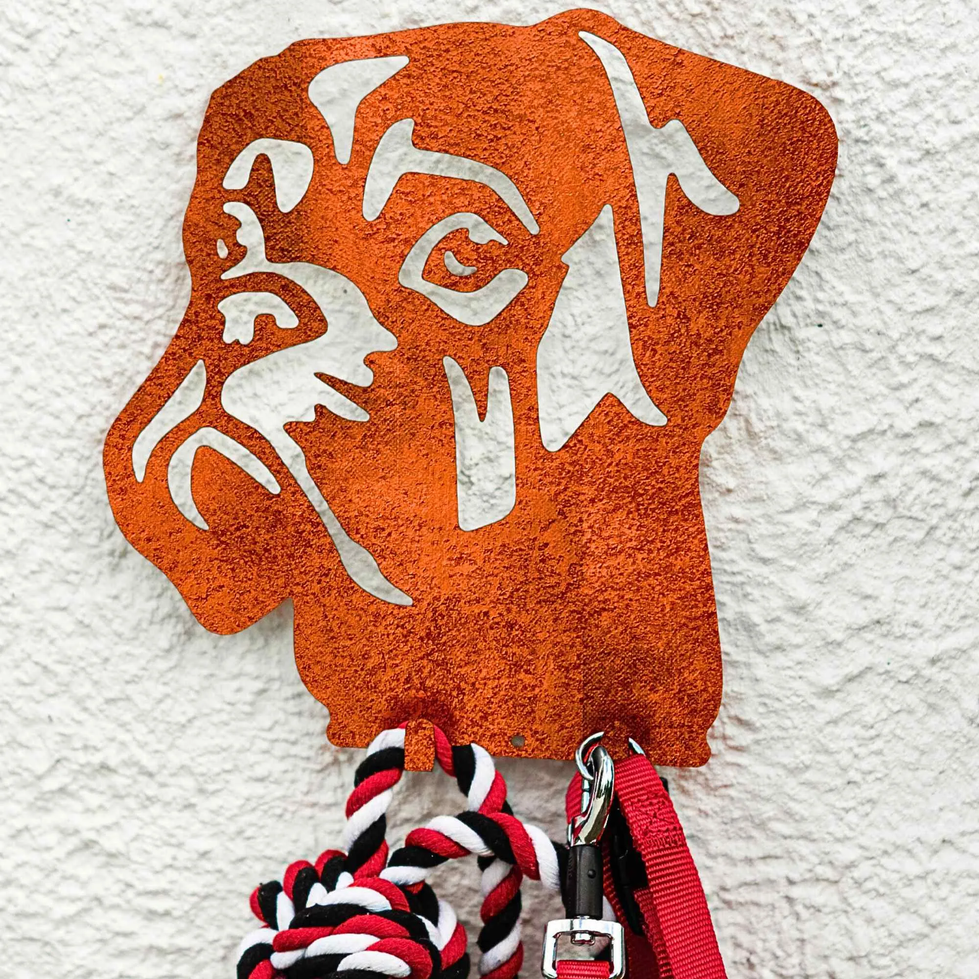 Boxer Dog Lead Hook Holder Bullmastiff Leash Hanger Dog Lover Owner Wall Ornament