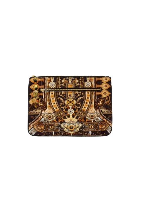 CAMILLA PORTALA PRINCE SMALL CANVAS CLUTCH
